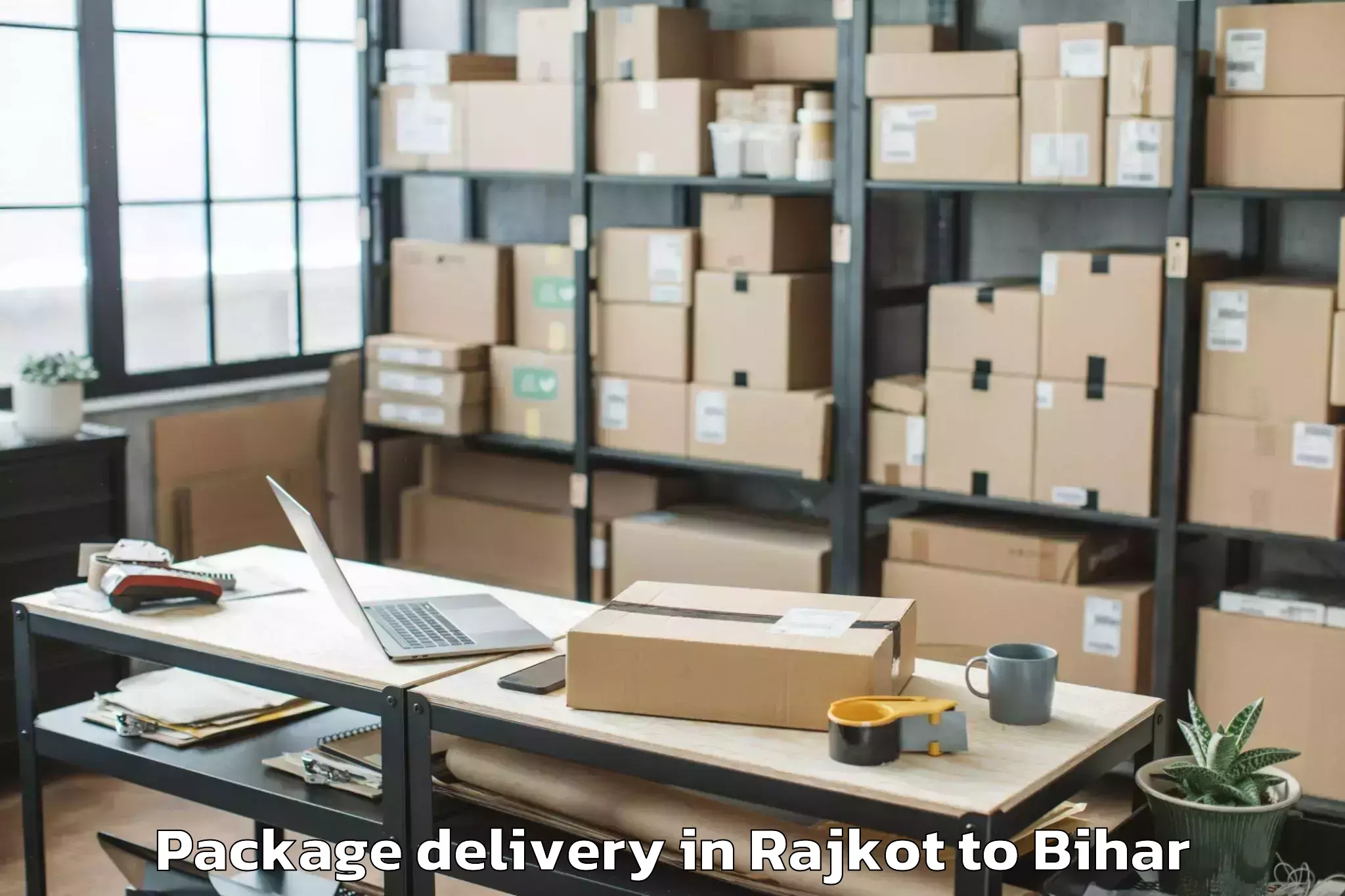 Get Rajkot to Manjhi Paschimi Package Delivery